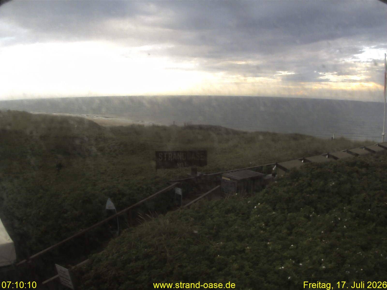 Archived image Webcam Sylt - View Restaurant Strandoase
