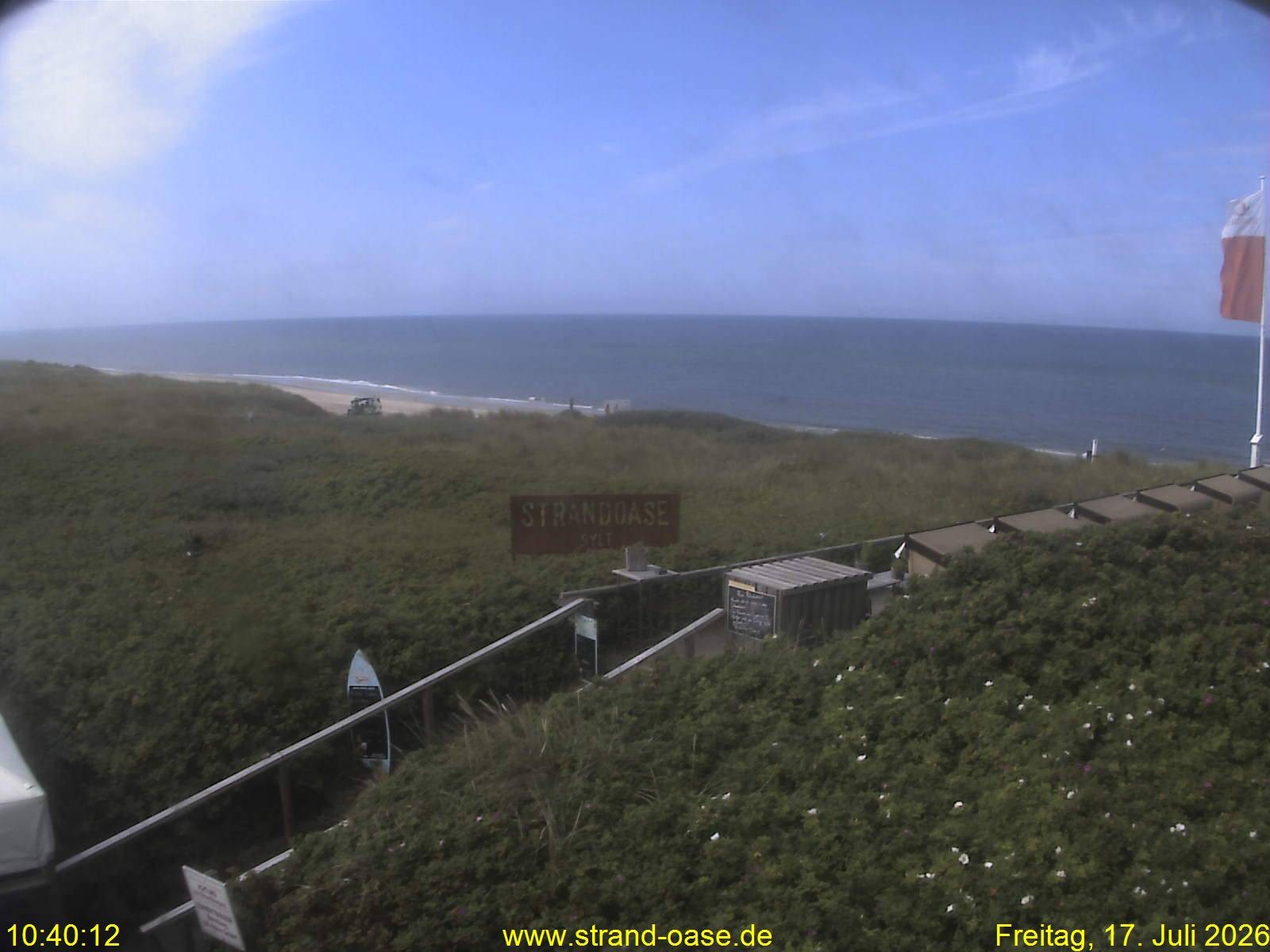 Archived image Webcam Sylt - View Restaurant Strandoase
