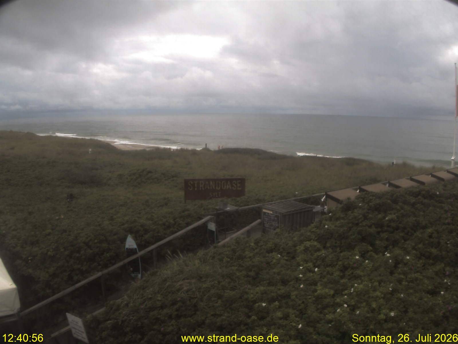Archiv Foto Webcam Westerland auf Sylt: Restaurant Strandoase