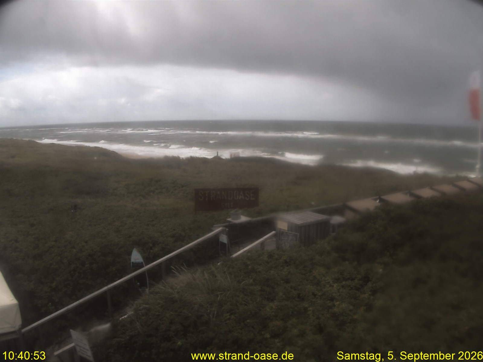 Archiv Foto Webcam Westerland auf Sylt: Restaurant Strandoase