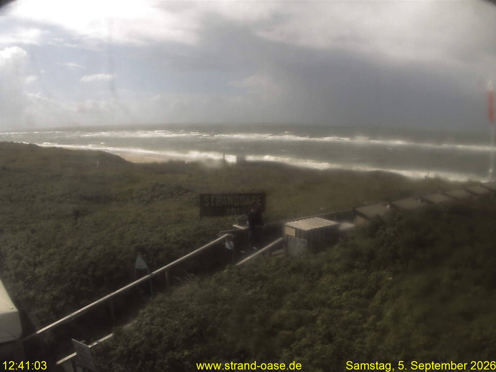 Archiv Foto Webcam Westerland auf Sylt: Restaurant Strandoase
