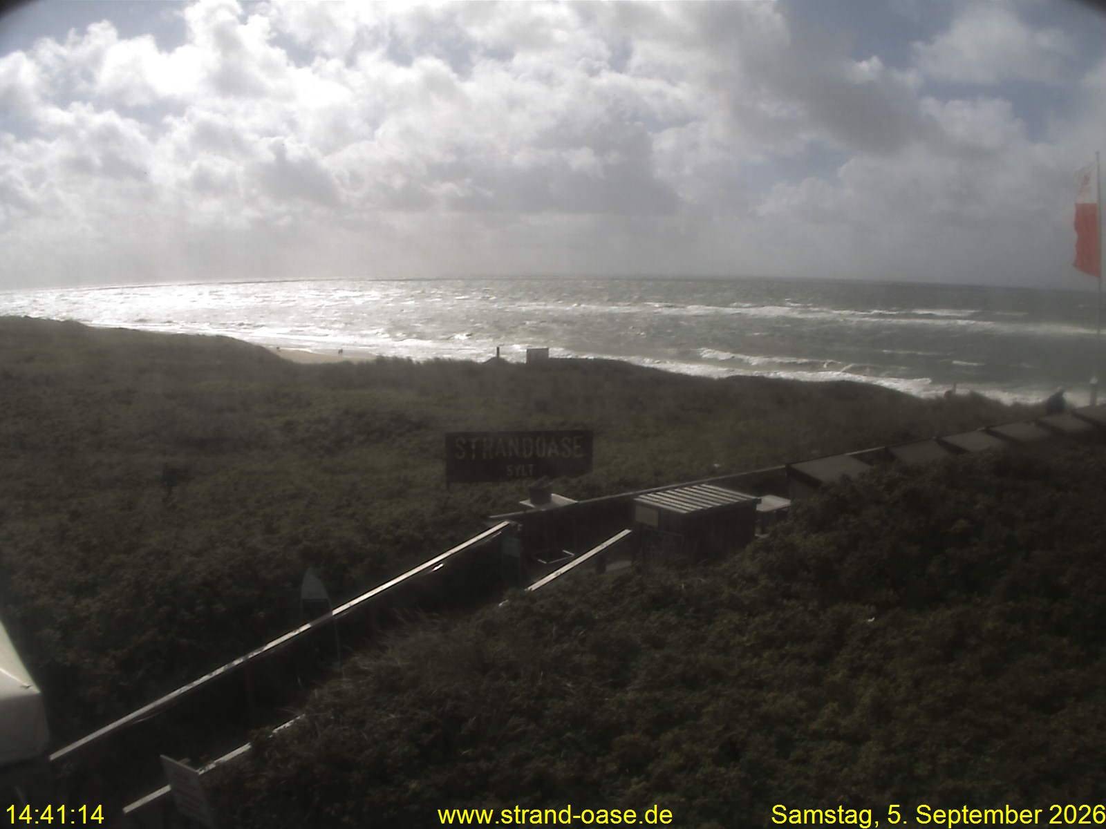 Archiv Foto Webcam Westerland auf Sylt: Restaurant Strandoase