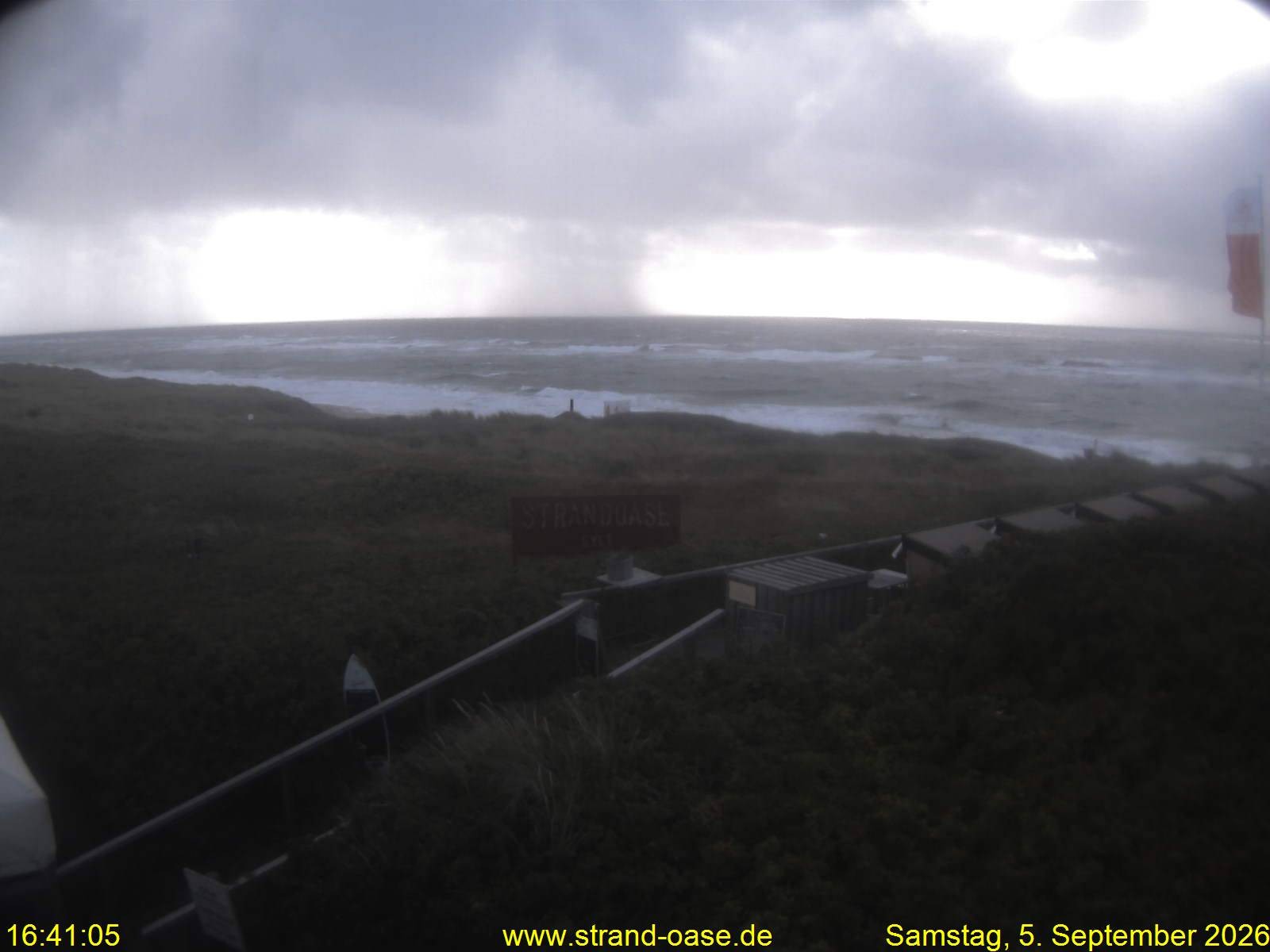 Archiv Foto Webcam Westerland auf Sylt: Restaurant Strandoase