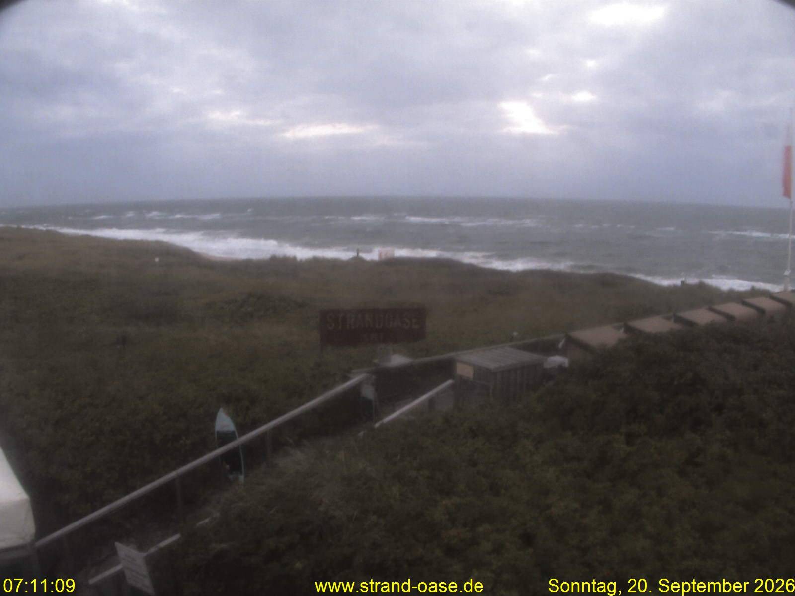 Archiv Foto Webcam Westerland auf Sylt: Restaurant Strandoase