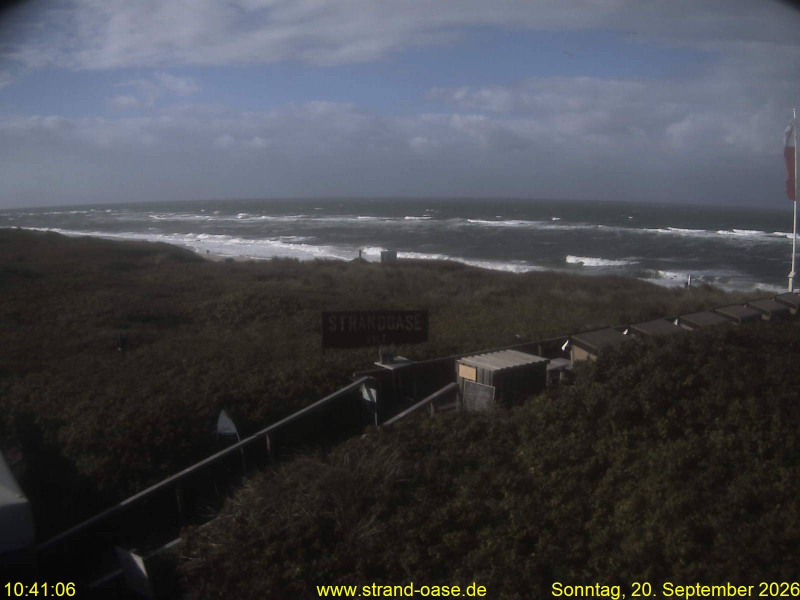 Archiv Foto Webcam Westerland auf Sylt: Restaurant Strandoase