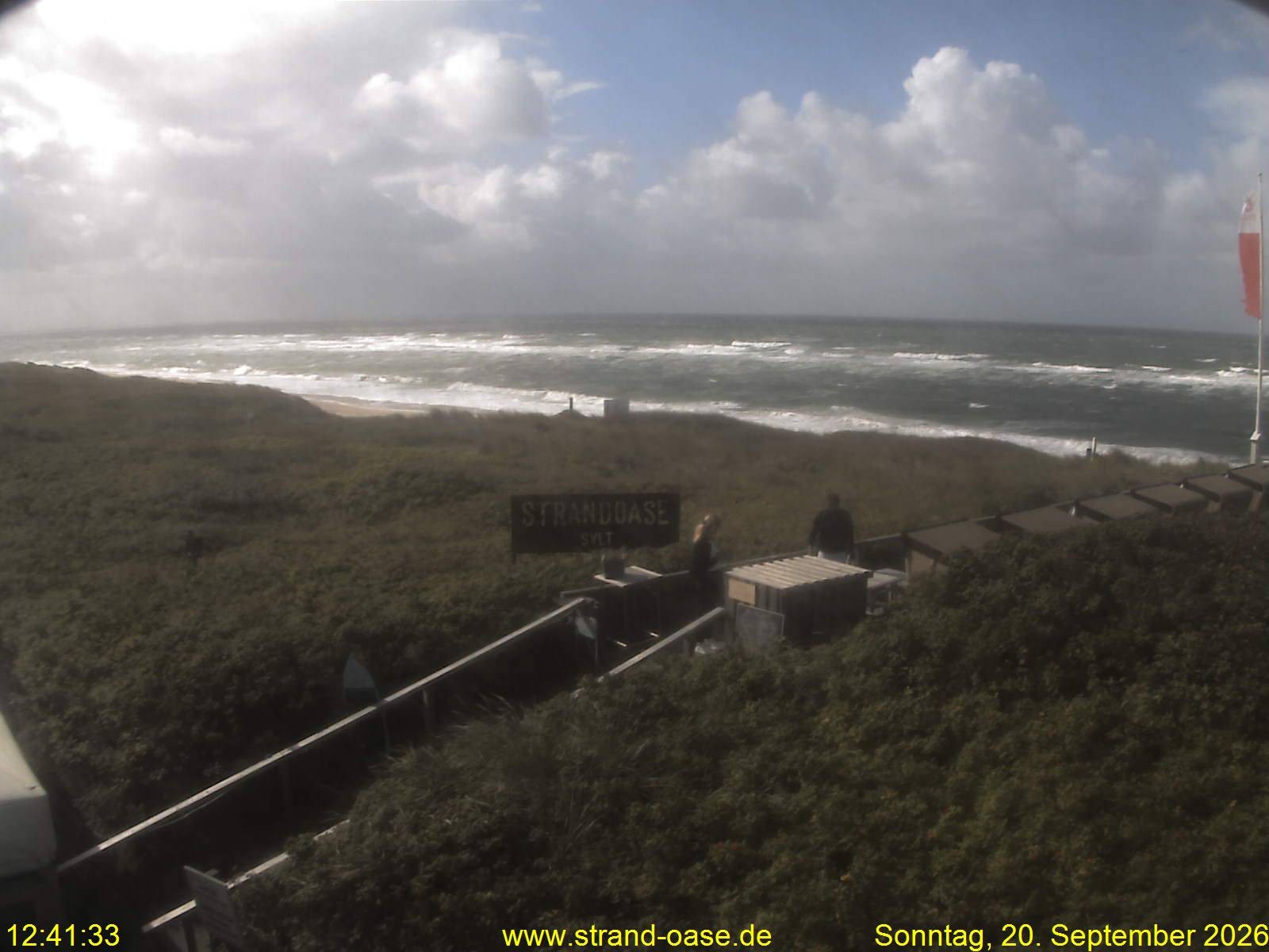 Archiv Foto Webcam Westerland auf Sylt: Restaurant Strandoase