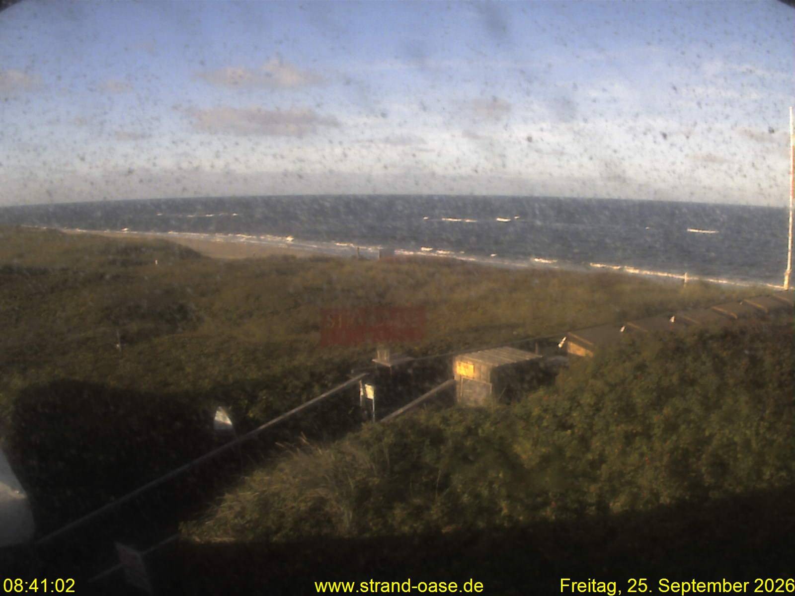 Archived image Webcam Sylt - View Restaurant Strandoase