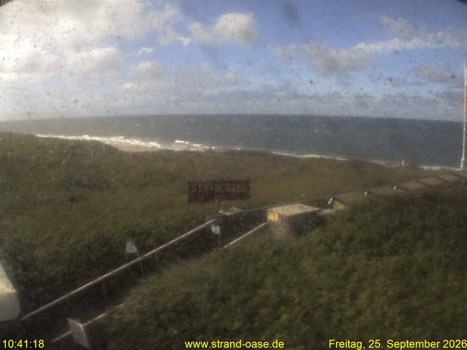 Archived image Webcam Sylt - View Restaurant Strandoase