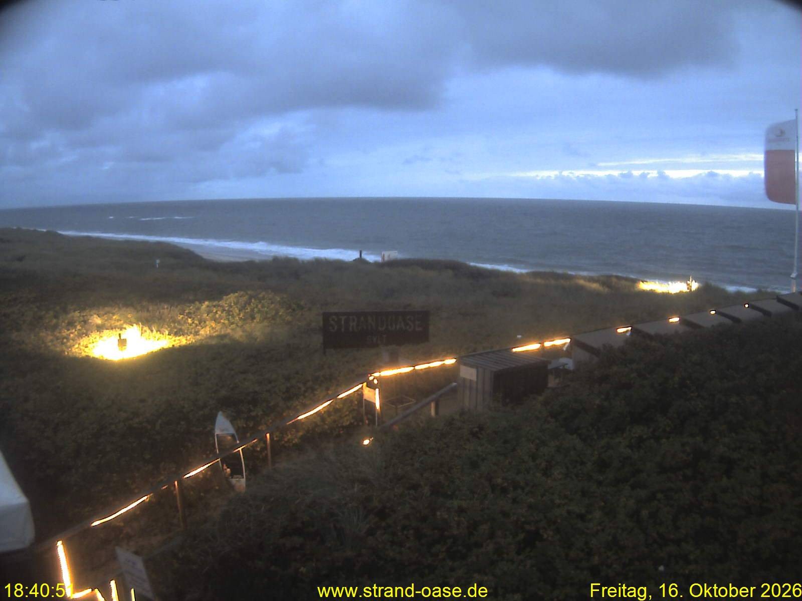 Archiv Foto Webcam Westerland auf Sylt: Restaurant Strandoase