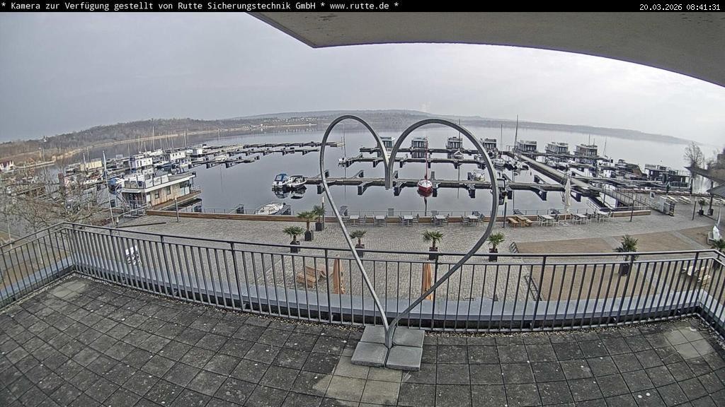 Archived image Webcam Lake Geiseltalsee - Marina Mücheln