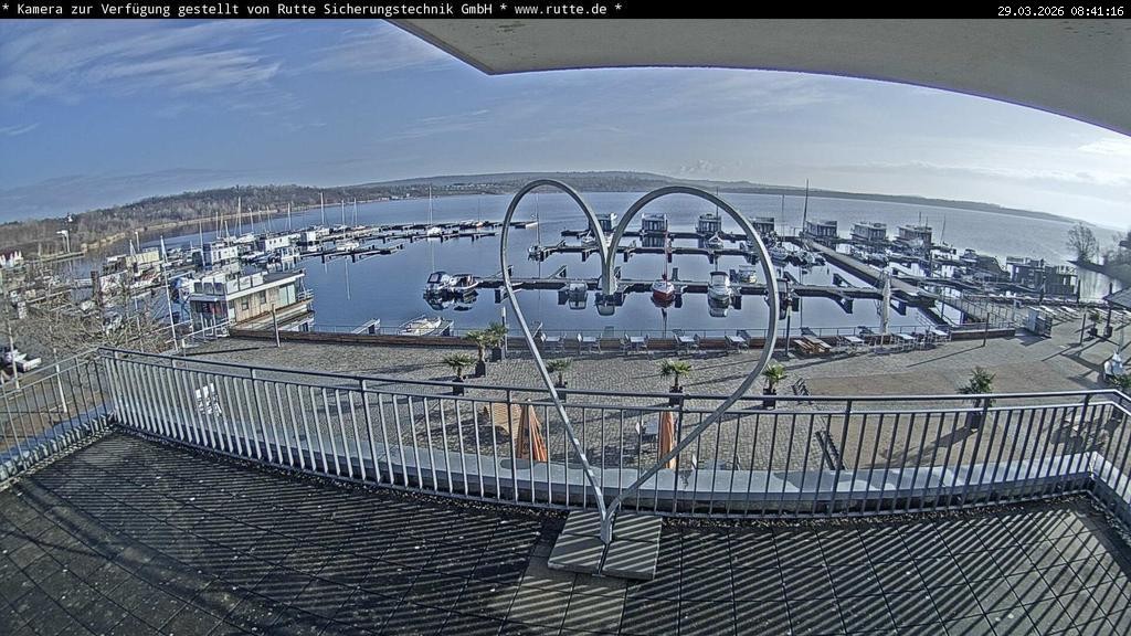 Archived image Webcam Lake Geiseltalsee - Marina Mücheln