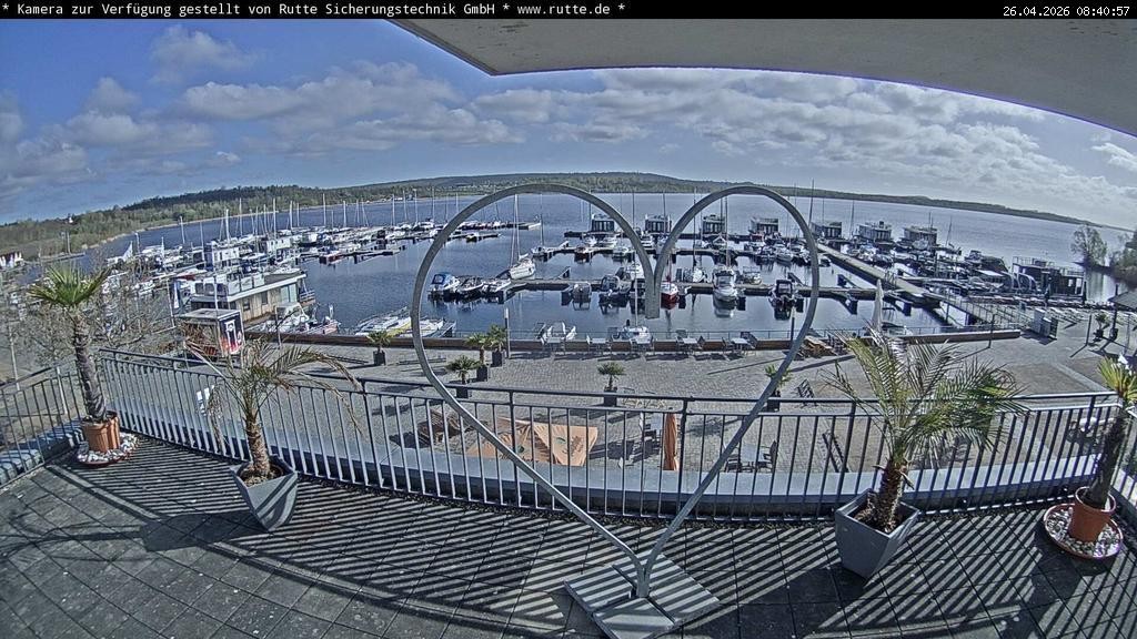 Archived image Webcam Lake Geiseltalsee - Marina Mücheln