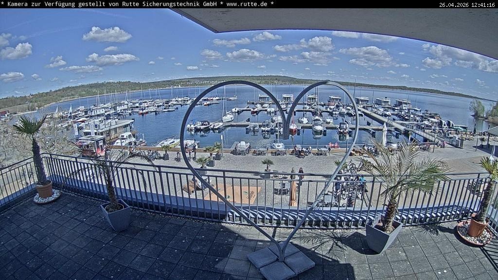 Archived image Webcam Lake Geiseltalsee - Marina Mücheln