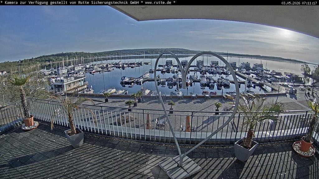 Archived image Webcam Lake Geiseltalsee - Marina Mücheln