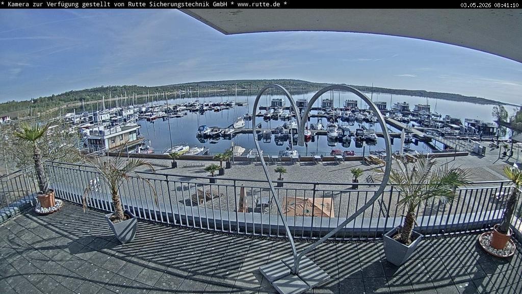 Archived image Webcam Lake Geiseltalsee - Marina Mücheln