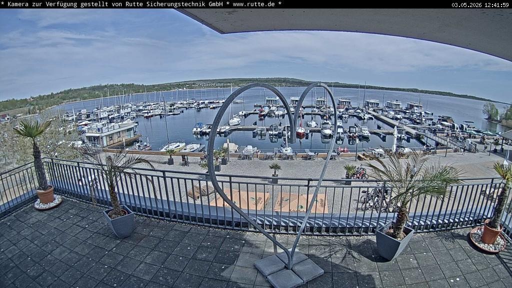Archived image Webcam Lake Geiseltalsee - Marina Mücheln