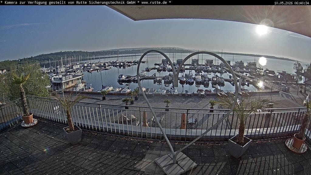 Archived image Webcam Lake Geiseltalsee - Marina Mücheln