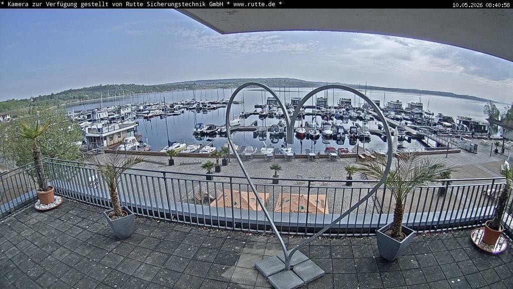 Archived image Webcam Lake Geiseltalsee - Marina Mücheln