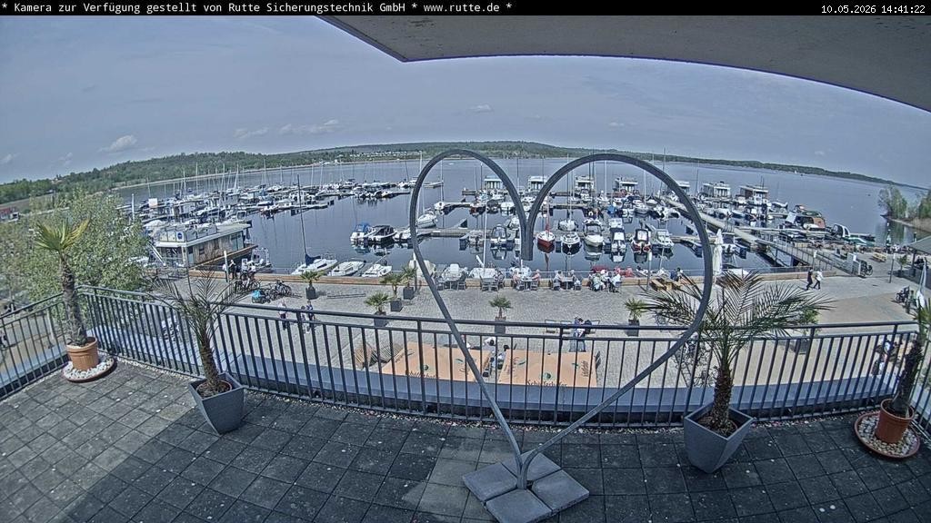 Archived image Webcam Lake Geiseltalsee - Marina Mücheln