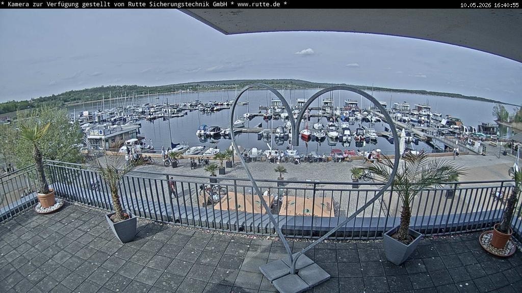 Archived image Webcam Lake Geiseltalsee - Marina Mücheln