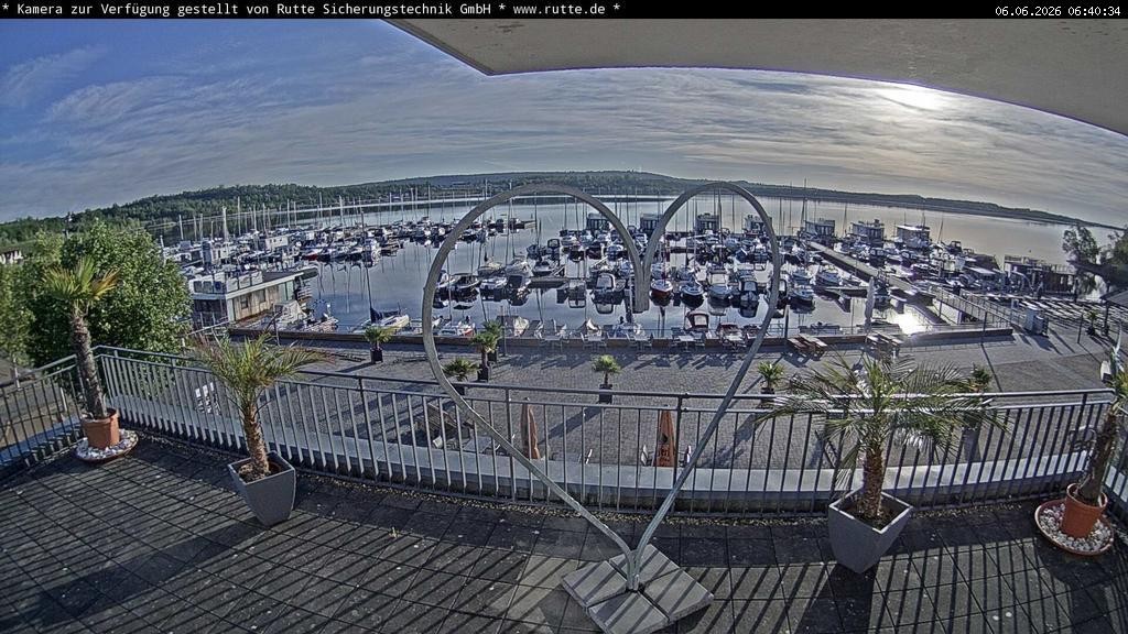 Archived image Webcam Lake Geiseltalsee - Marina Mücheln