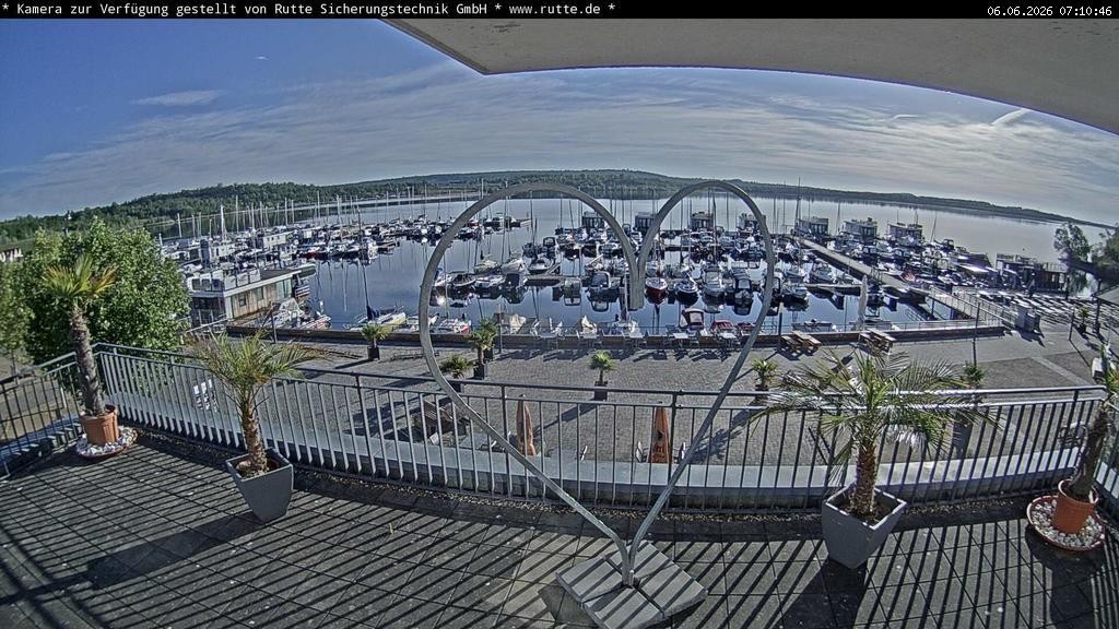 Archived image Webcam Lake Geiseltalsee - Marina Mücheln