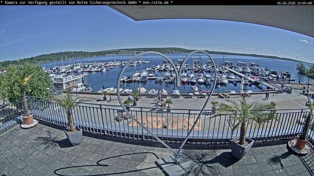 Archived image Webcam Lake Geiseltalsee - Marina Mücheln