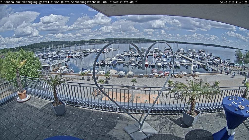 Archived image Webcam Lake Geiseltalsee - Marina Mücheln