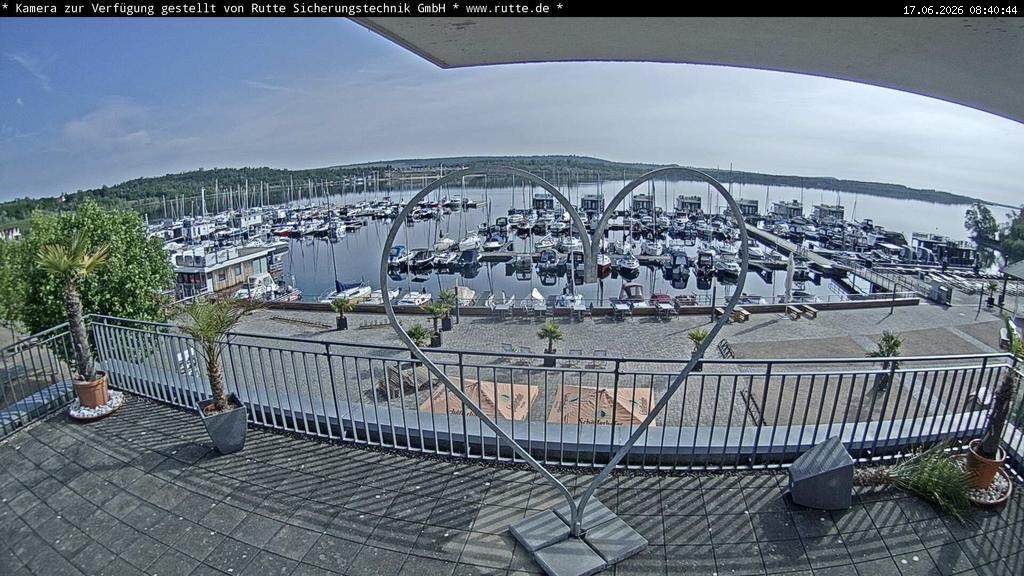 Archived image Webcam Lake Geiseltalsee - Marina Mücheln