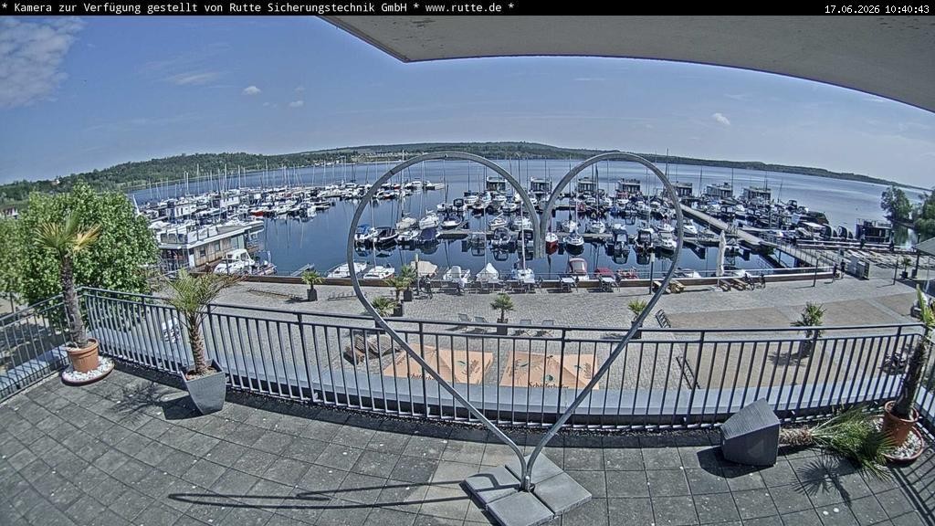 Archived image Webcam Lake Geiseltalsee - Marina Mücheln