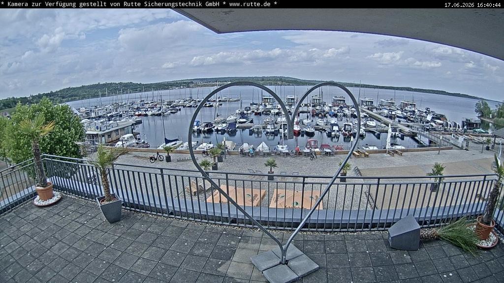 Archived image Webcam Lake Geiseltalsee - Marina Mücheln