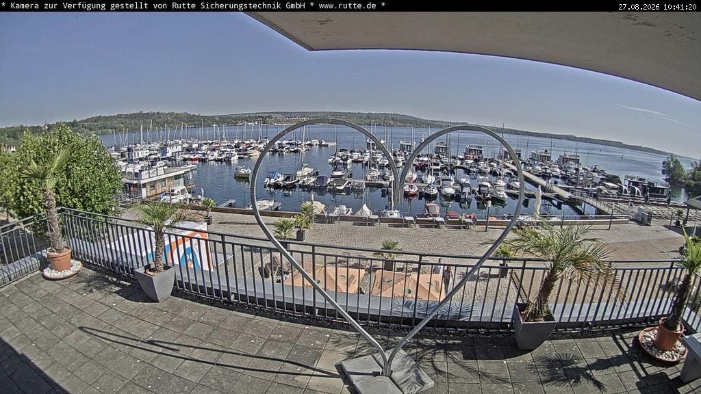 Archived image Webcam Lake Geiseltalsee - Marina Mücheln