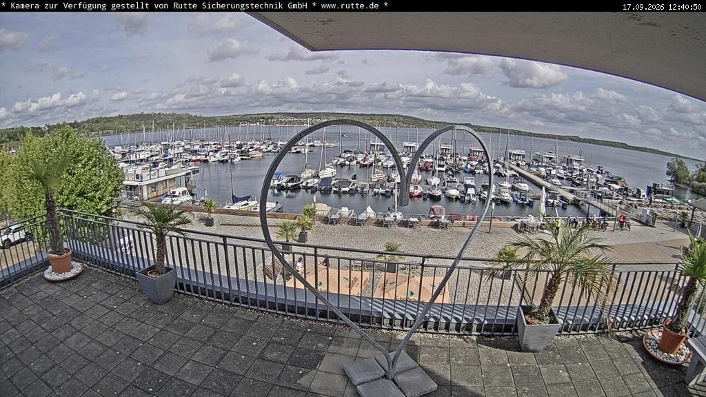 Archived image Webcam Lake Geiseltalsee - Marina Mücheln