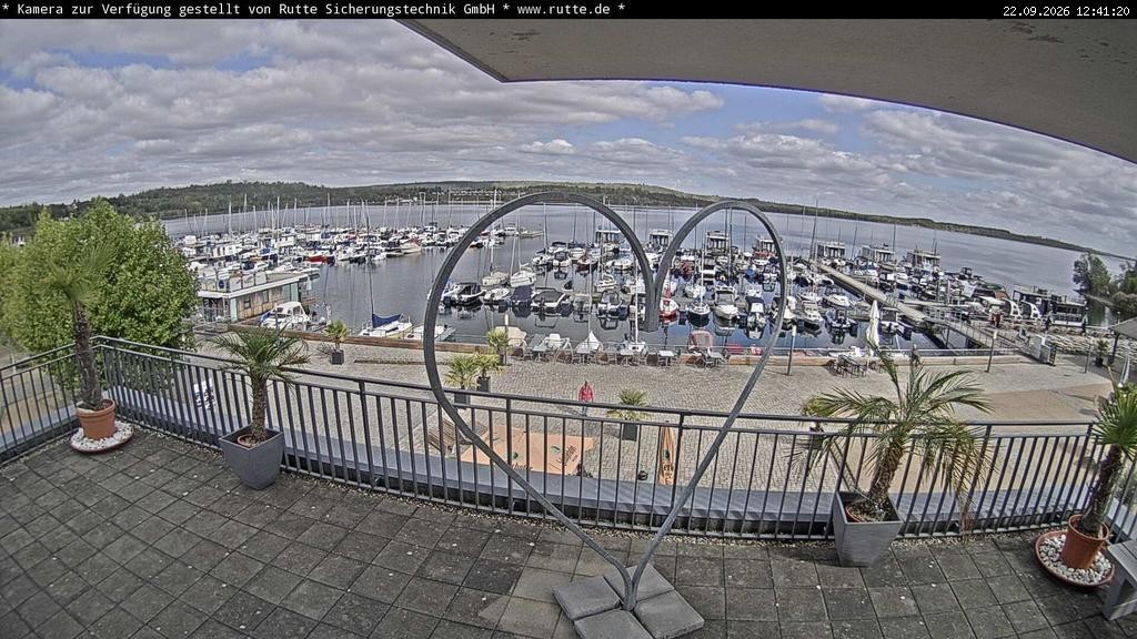 Archived image Webcam Lake Geiseltalsee - Marina Mücheln