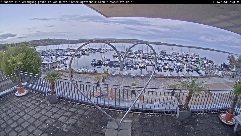 Archived image Webcam Lake Geiseltalsee - Marina Mücheln