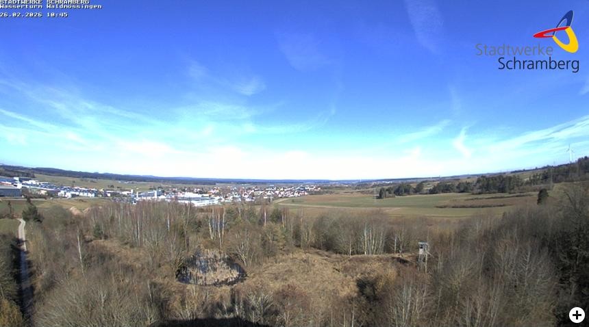 Archived image Webcam Schramberg: View Water Tower Waldmössingen