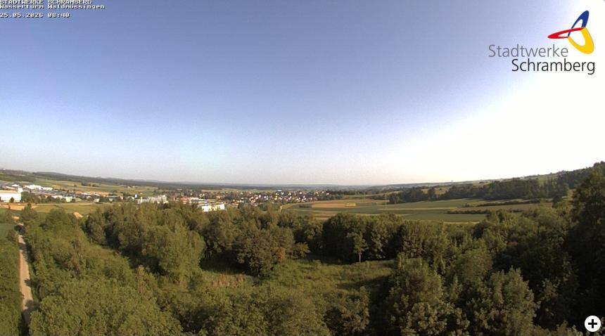 Archived image Webcam Schramberg: View Water Tower Waldmössingen