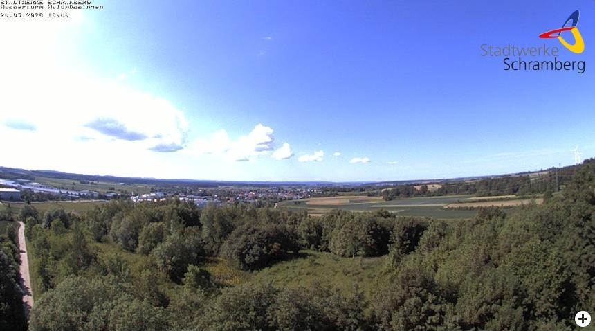 Archiv Foto Webcam Schramberg: Ausblick vom Wasserturm Waldmössingen