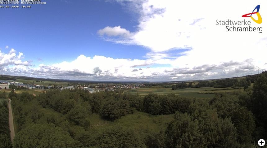 Archiv Foto Webcam Schramberg: Ausblick vom Wasserturm Waldmössingen