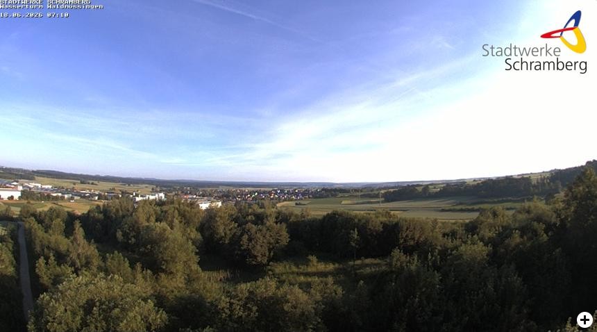 Archiv Foto Webcam Schramberg: Ausblick vom Wasserturm Waldmössingen