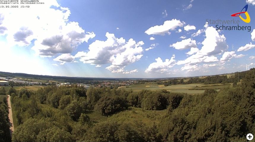 Archiv Foto Webcam Schramberg: Ausblick vom Wasserturm Waldmössingen