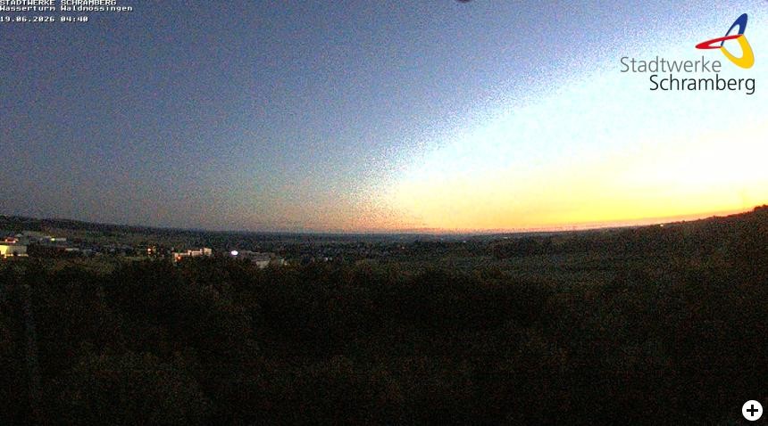 Archived image Webcam Schramberg: View Water Tower Waldmössingen