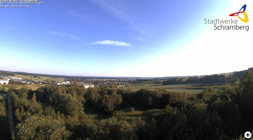 Archived image Webcam Schramberg: View Water Tower Waldmössingen