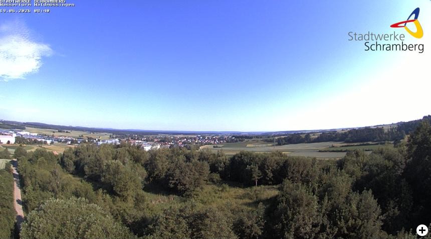 Archived image Webcam Schramberg: View Water Tower Waldmössingen