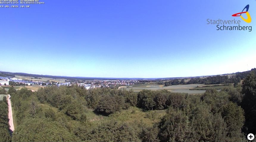 Archived image Webcam Schramberg: View Water Tower Waldmössingen