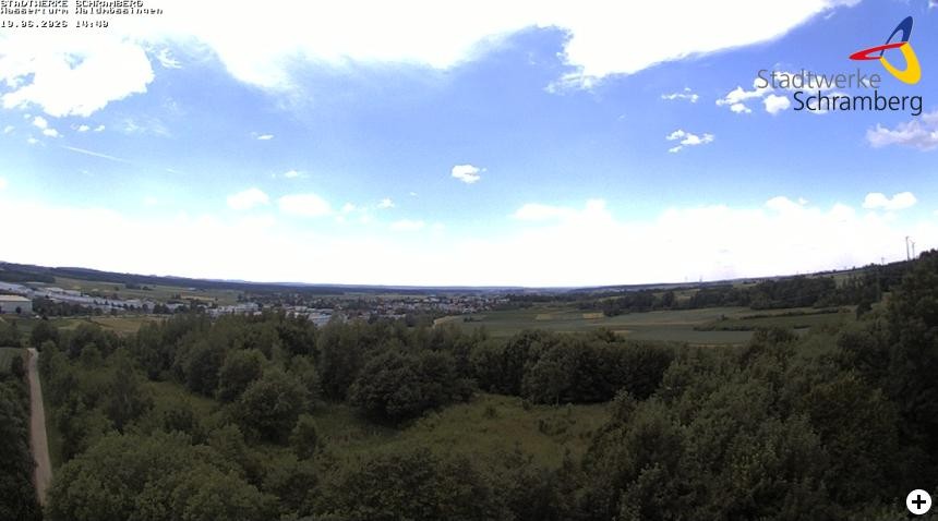 Archived image Webcam Schramberg: View Water Tower Waldmössingen