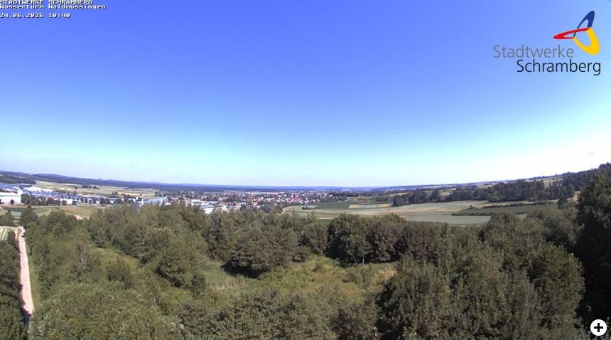 Archiv Foto Webcam Schramberg: Ausblick vom Wasserturm Waldmössingen