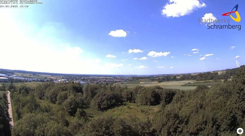 Archiv Foto Webcam Schramberg: Ausblick vom Wasserturm Waldmössingen