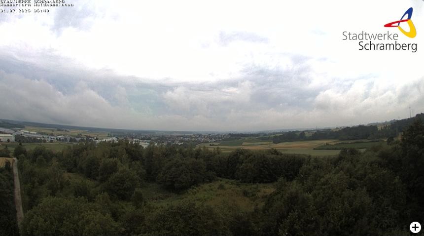 Archived image Webcam Schramberg: View Water Tower Waldmössingen