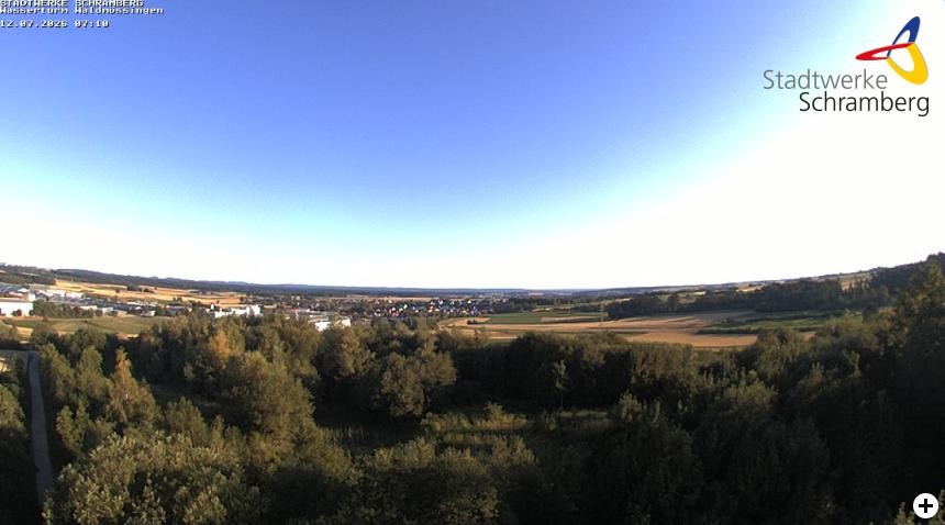 Archived image Webcam Schramberg: View Water Tower Waldmössingen